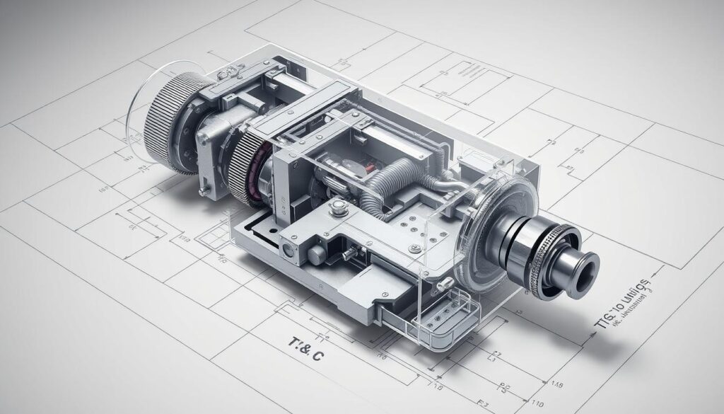 CAD representation of TC and BC