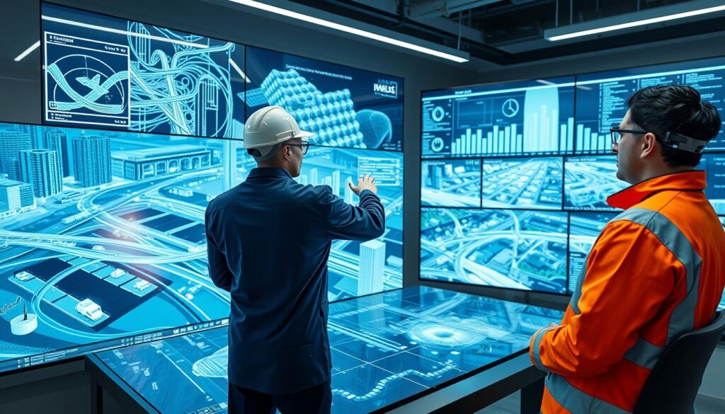 Civil engineers using digital twins and AI for infrastructure planning Civil engineers using digital twins and AI for infrastructure planning