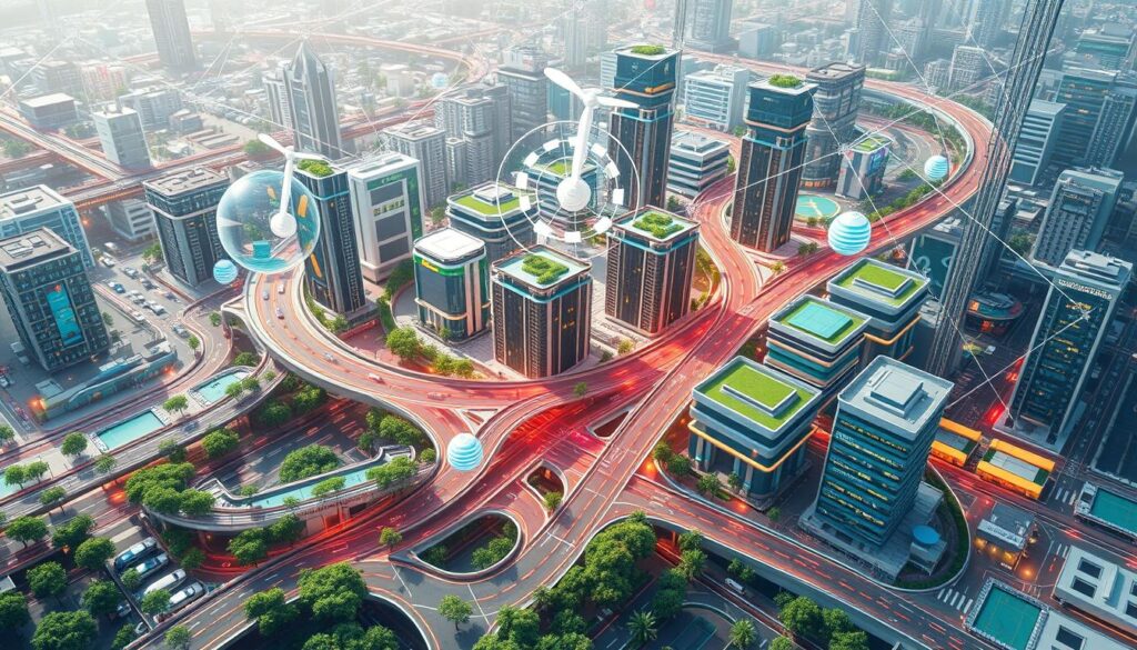 Futuristic smart city infrastructure concept showing the future direction of notable civil engineering companies Futuristic smart city infrastructure concept showing the future direction of notable civil engineering companies