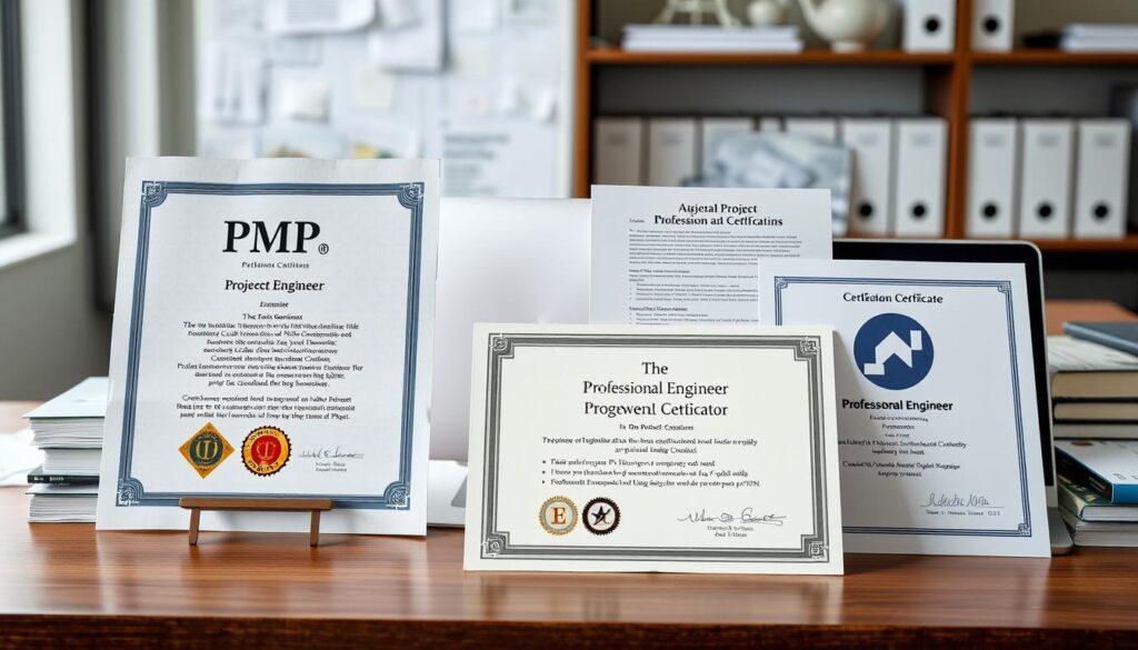 Professional certifications for project engineers including PMP and PE license Professional certifications for project engineers including PMP and PE license