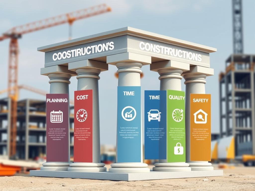 The 5 pillars of construction management in civil engineering projects