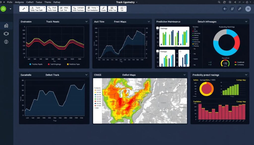 Advanced data analytics dashboard for track geometry measurement