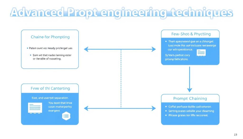 Advanced prompt engineering techniques illustrated with examples and workflows Advanced prompt engineering techniques illustrated with examples and workflows