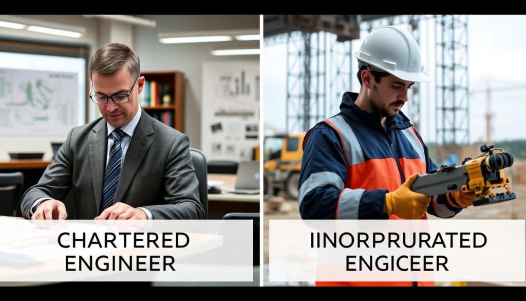 Comparison between Chartered Engineer (CEng) and Incorporated Engineer (IEng) roles in the UK engineering sector Comparison between Chartered Engineer (CEng) and Incorporated Engineer (IEng) roles in the UK engineering sector