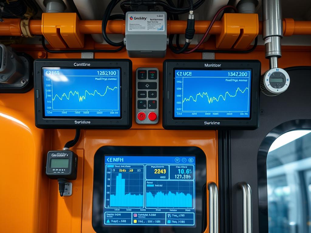 Condition monitoring sensors installed on rolling stock components Condition monitoring sensors installed on rolling stock components