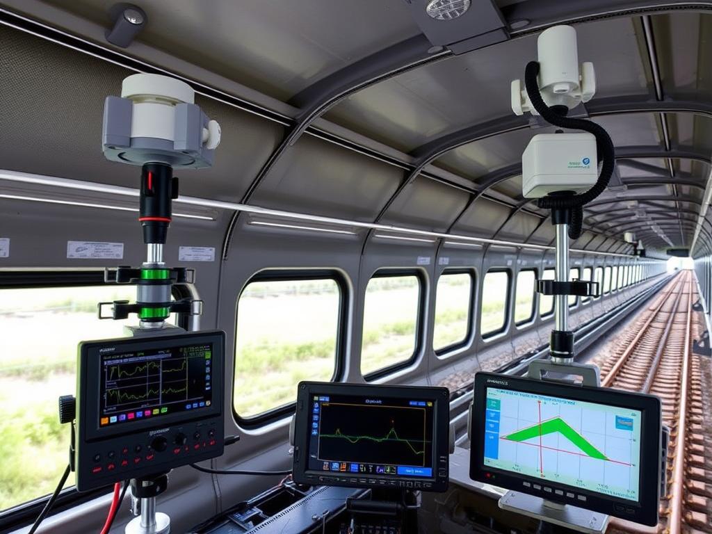 GPS-based track geometry measurement system with reference stations