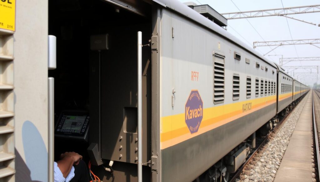 Indian Railways' Kavach automatic train protection system implementation Indian Railways' Kavach automatic train protection system implementation