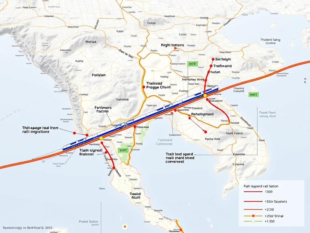 Thailand's high-speed rail network connecting to China's Belt and Road Initiative