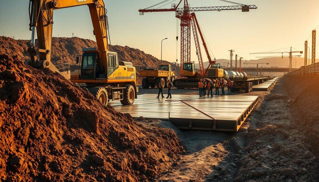 steps involved in road construction projects